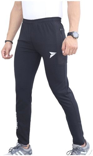 Plain Polyester Mens Gym Track Pant, Size : XL