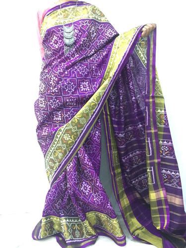 700 gm weaved Patola Silk Saree, Occasion : Party Wear, Wedding Wear, Festive Wear