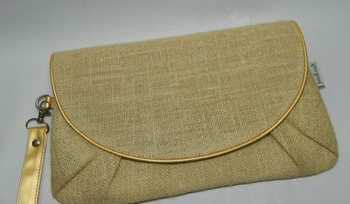 jute clutch bag