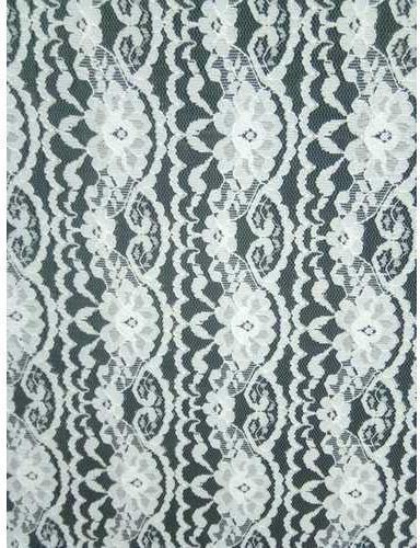Embroidered Polyester Lace Fabric, Technics : Woven