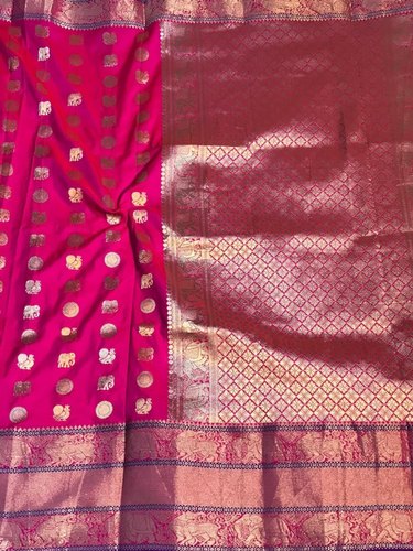 Printed Kanjivaram Silk Saree, Occasion : Bridal Wear