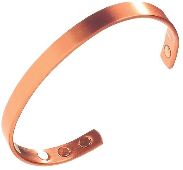 Polished Plain Copper Bio Magnetic Bracelet, Gender : Female, Male