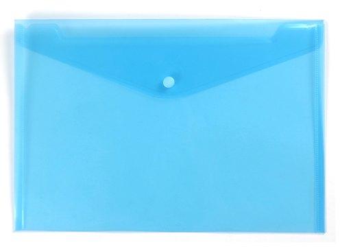 Rectangular  Sky Blue Plastic Folder