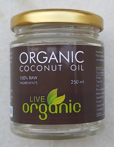 Organic Coconut Oil, for Bulletproof coffee, keto diet, Cooking, Massage, etc., Packaging Type : Glass bottle Jar