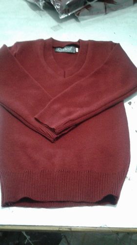 Plain Men Pullover Maroon Sweater, Size : 26 to 32