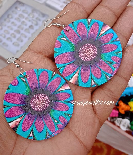 Polished Colorful Mandala Earrings, Style : Antique