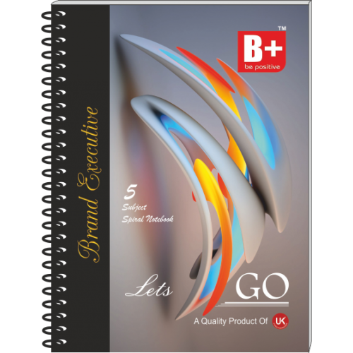 B/5 SPIRAL NOTEBOOK 400 PAGES 70 GSM PAPER B+, Shape Rectangular, INR