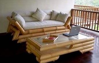 Bamboo Couch Table Set