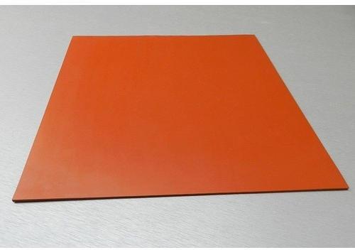 Plain Orange Silicone Rubber Sheet, Feature : Light Weight