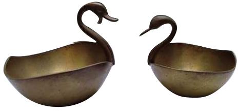 Brass Swan Handle Bowl