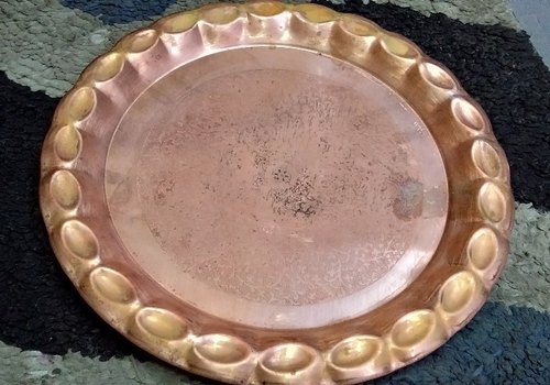 Polished Plain Designer Copper Serving Tray, Feature : Anti Corrosive, High Quality, Light Weight