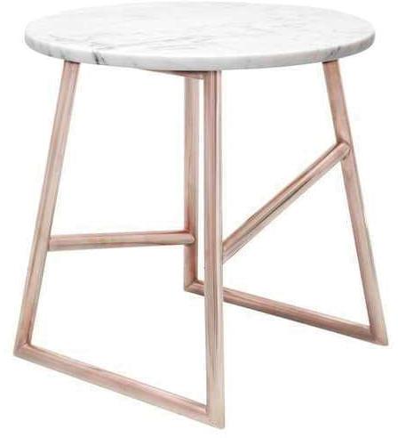 Marble Top Iron Round Table