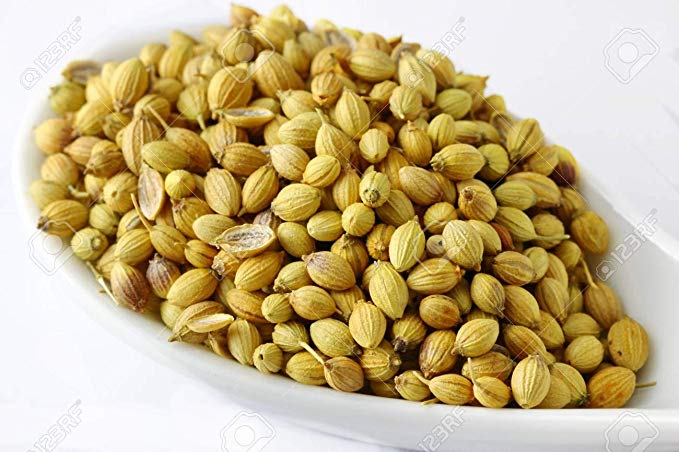 Organic coriander seeds, for Cooking, Medicinal, Color : Brown