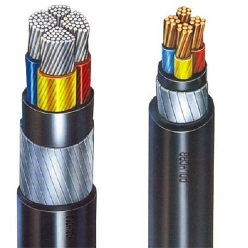 Polycab Copper/Aluminium LT Armoured Cable, Color : Black