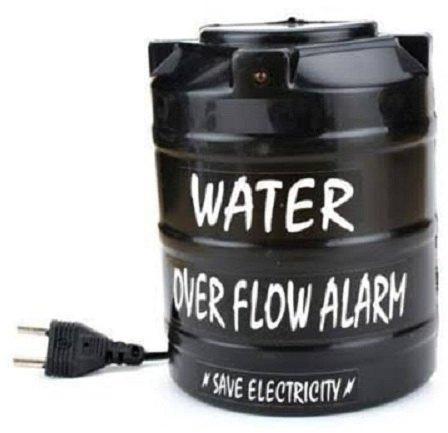 Water Over Flow Tank Alarm, Color : Black
