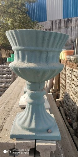 Non Polished Decorative Cement Flower Pot, for Outdoor Decoration, Style : Modern
