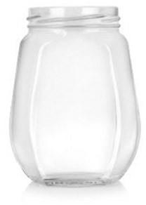 Honey Glass Jar (Hexagonal 500 ml), Pattern : Plain