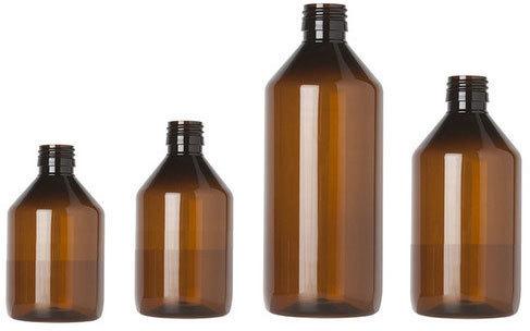 Plain Syrup Glass Bottles, Color : Brown