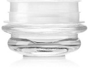 Round Transparent Curved Glass Jars