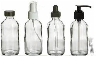 White Spray Glass Bottles