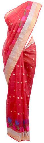 Embroidered Cotton Fancy Kota Saree, Feature : Comfortable, Easily Washable