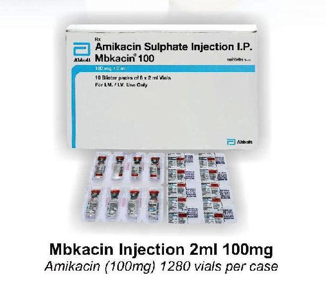 Amikacin Sulphate Injection IP 100 mg / 2 ml