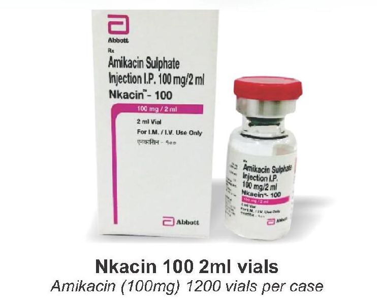 Amikacin Sulphate Injection IP - 100 mg / 2ml