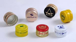 Round Metal Printed Aluminium Caps, for Packing Bottles, Size : Standard
