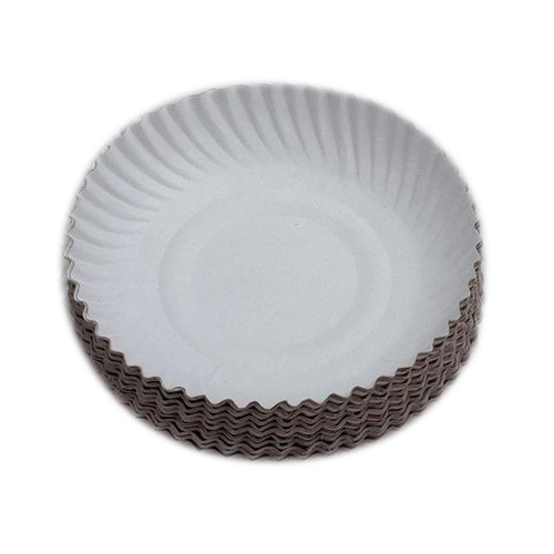 Round disposable paper plate, for Event, Snacks, Feature : Color Coated, Eco Friendly