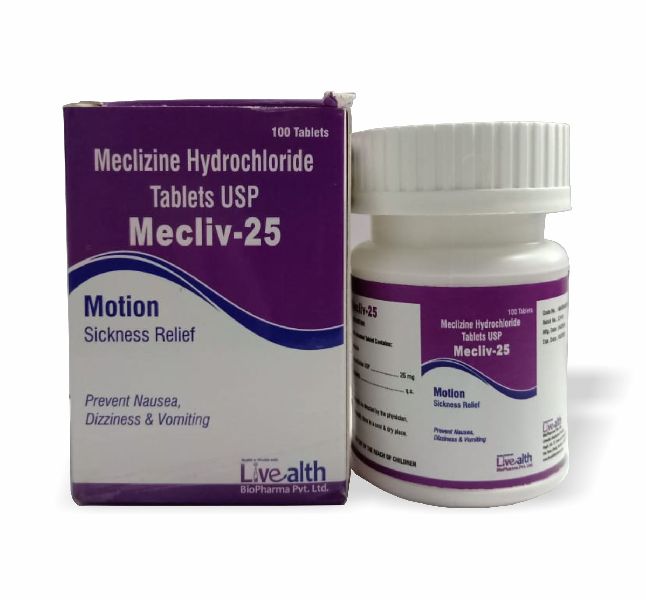 meclizine 25 mg tablet