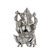 Polished Brass Ganesh Statue, for Home, Shop, Pattern : Non Printed
