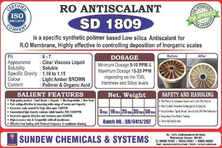 Low Silica RO Antiscalant