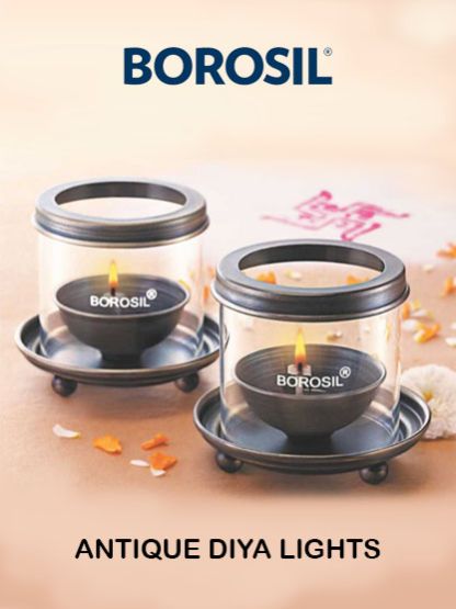 Borosil Antique Diya Light