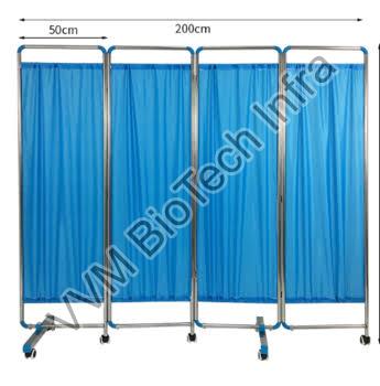Hdpe Hospital Bed Partition, Size : 4x6ft