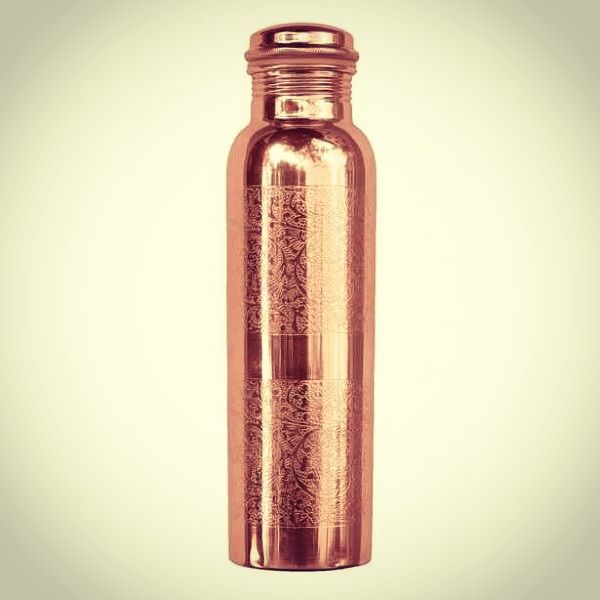 Engraved Copper Bottle