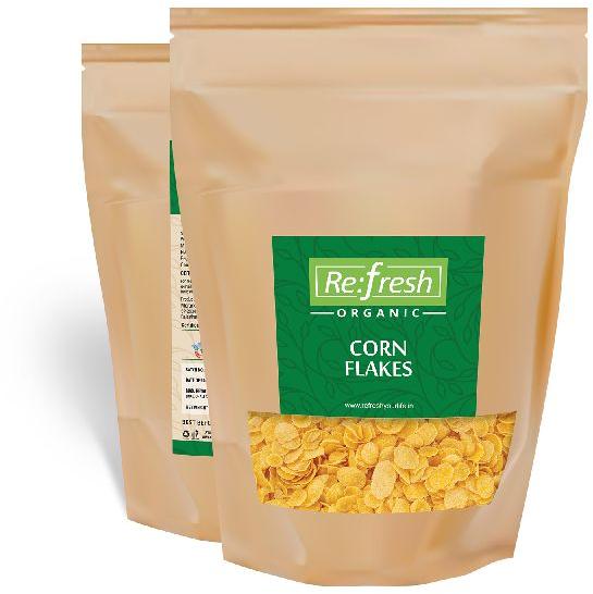 Refresh Organic Corn Flakes, for Breakfast Cereal, Certification : FSSAI