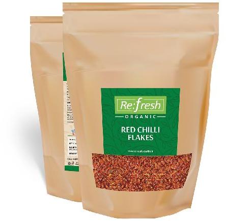 Refresh Organic Red Chilli Flakes, for Fast Food Corners, Feature : Good In Taste