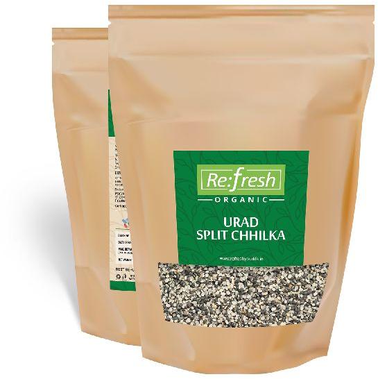 Refresh Organic Urad Split Chhilka, Packaging Size : 1Kg