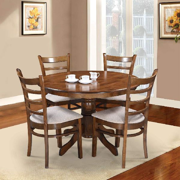 4 Seater Wooden Dining Table Set