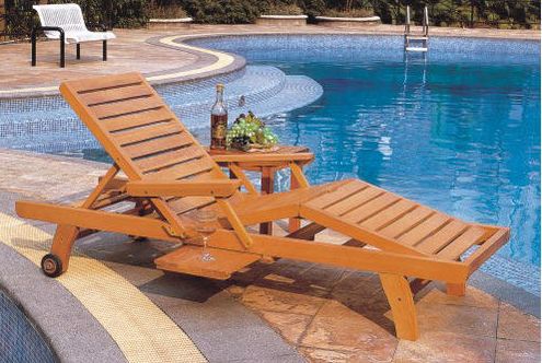 Plain Wooden Pool Chair, Feature : Attractive Designs, Durable