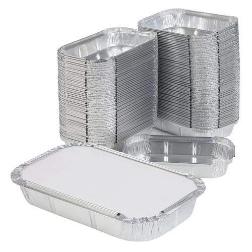 Rectangular Aluminium Silver Foil Container, for Packaging Food, Size : Multisize
