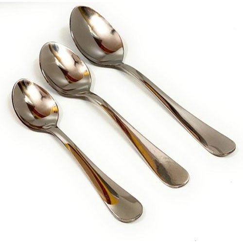 Polished Stainless Steel Plain Spoon, Length : 10Inch, 6Inch, 7Inch