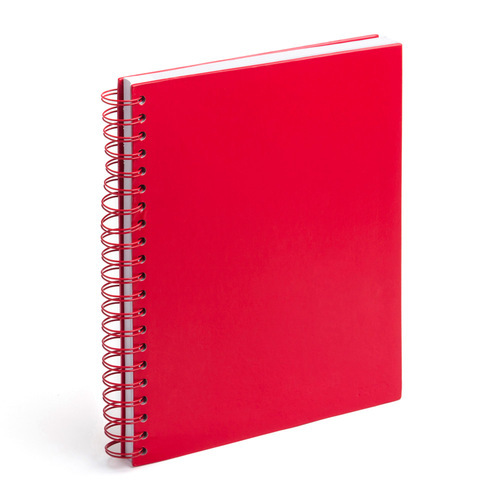 Staple Spiral Notebook, for Home, Office, School, Cover Material : Paper