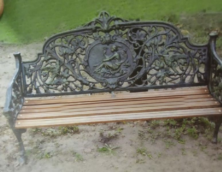 Rectangular Polished Fancy Aluminium Cast Bench, for Garden, Park, Size : Standard