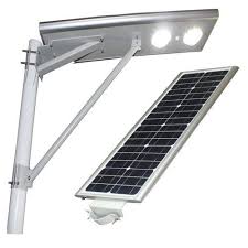 PVC Plastic Solar LED Street Light, for Domestic, Color : White