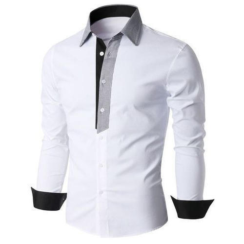 Plain Cotton Mens Casual Shirts, Sleeve Style : Half Sleeve, Long Sleeve