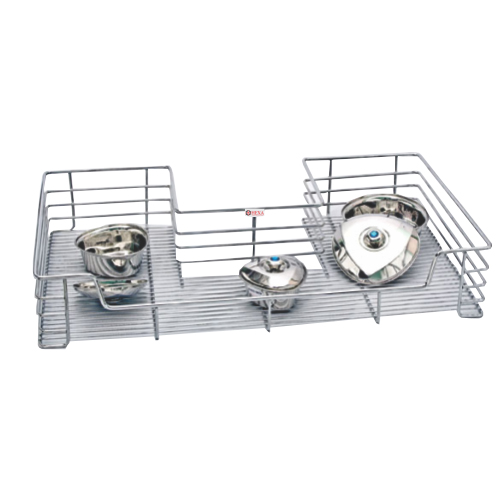 Stainless Steel Under Sink Basket, Color : Grey