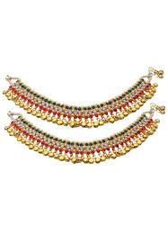 Kundan Anklets