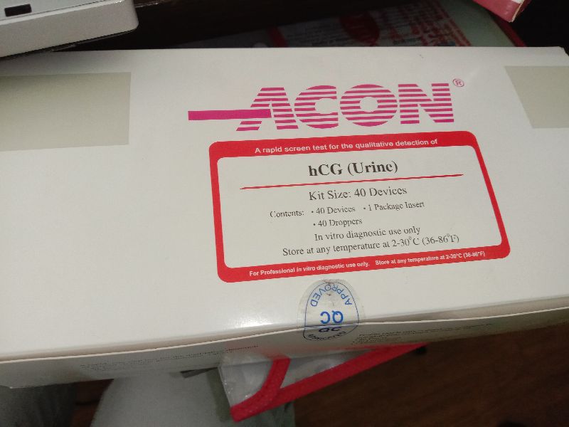 Acon hcg pregnancy tests kit, for Hospital, Packaging Type : Plastic Bag