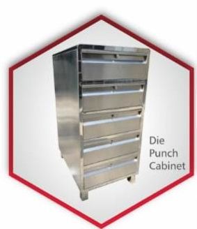 Rectangular Polished Metal Die Punch Cabinet, For Industrial, Size : Standard